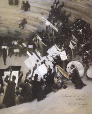 John Singer Sargent Rehearsal of the Pasdeloup Orchestra at the Cirque d'Hiver (mk18) Sweden oil painting art